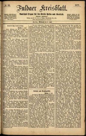 Ausgabe vom Mittwoch, den 04. Juli 1877.