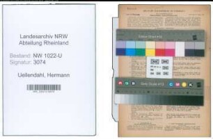 Entnazifizierung Hermann Uellendahl , geb. 22.02.1908 (Postbeamter)