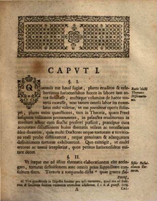 Dissertatio Inavgvralis De Tortvra Eivsque Vsv Et Effectibvs