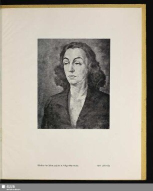 Bildnis der Schauspielerin Helga Warnecke