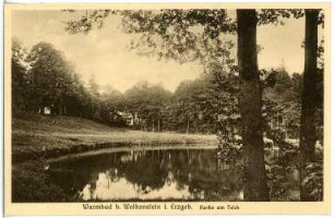 Warmbad. bei Wolkenstein, Partie am Teich