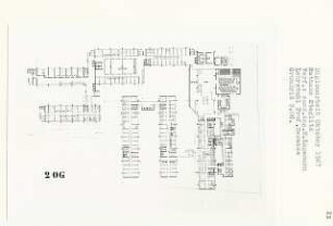 Rathaus, Berlin-Steglitz (Diplomarbeit bei Bernhard Hermkes): Grundriss 2. Obergeschoss