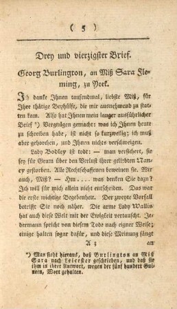 Drey und vierzigster Brief