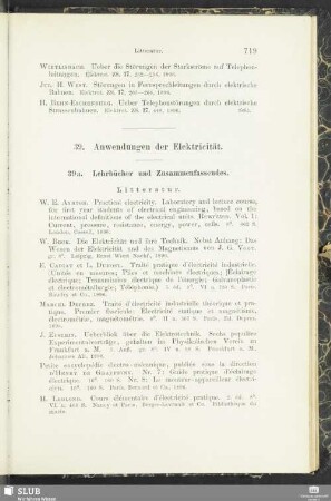 39. Anwendungen der Elektricität