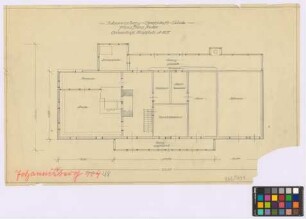 Johannisberg ([Landkreis Habelschwerdt]): Haus Franz Ricker. Haupthaus (Grundriss)