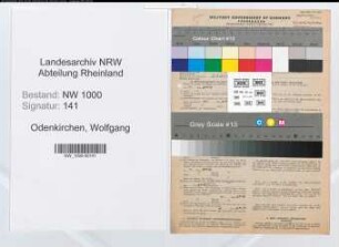 Entnazifizierung Wolfgang Odenkirchen, geb. 10.02.1921 (Kaufmann)