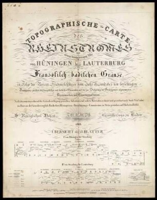 Topographische - Carte des Rheinstromes