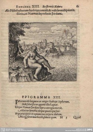 Emblema XIII. De secretis Naturae.