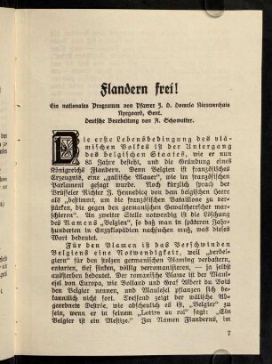7-71, Flandern frei!