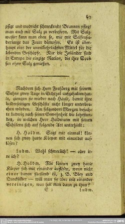 Auf welche Art sich Körper unter einander auflösen können