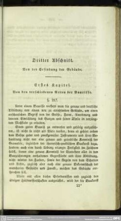 Dritter Abschnitt. Von der Erfindung der Gebäude