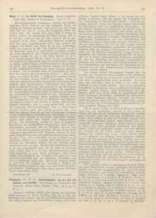433 [Rezension] Meyer, D. H., Le Christ des Evangiles. Étude religieuse