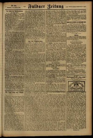 Zweite Ausgabe vom Samstag, den 22. Oktober 1921.