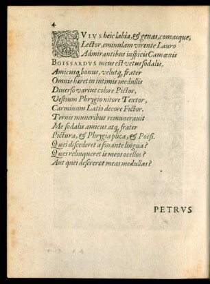 Cuius heic labia, et genas, comasque ...