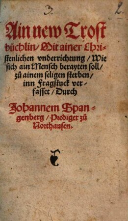Ain new Trostbüchlin