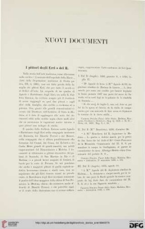 Nuovi documenti