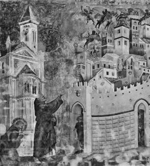 Franziskuslegende — Die Austreibung der Teufel aus Arezzo