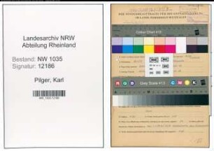 Entnazifizierung Karl Pilger , geb. 18.01.1907 (Hauer)