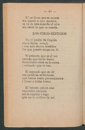 Los cinco sentidos