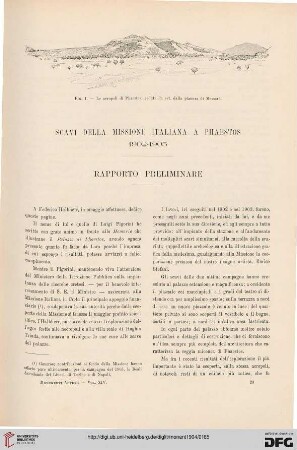 14: Scavi della missione italiana a Phaestos 1902-1903 : rapporto preliminare