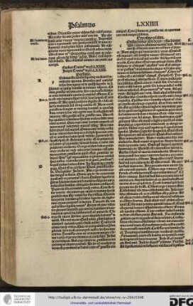 Incipit tractatus de psalmo LXXIIII.