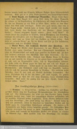 Der dreißigjährige Krieg (1618-1648)