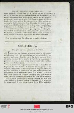 Chapitre IV. Des effets apparents d’ombre et de lumière