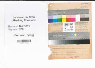 Entnazifizierung Georg Germann , geb. 06.10.1875 (Hotelier)