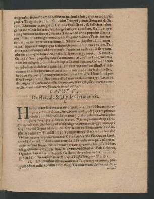 Caput V. De Hercule & Ulysse Germanicis.