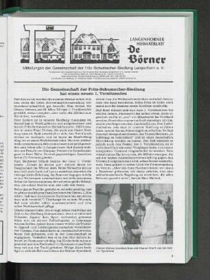 Die Gemeinschaft der Fritz-Schumacher-Siedlung hat einen neuen 1. Vorsitzenden
