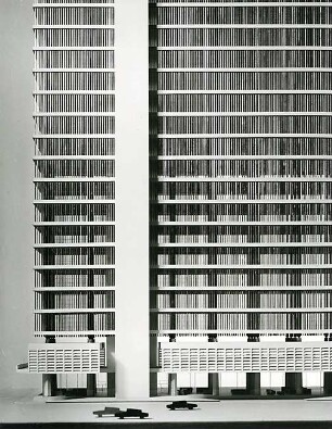 Schneider - Esleben, Paul; Kalkutta (Indien), Chowringee Road 44; Kalinga House, Verwaltungsgebäude - Modellfoto