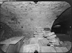 Dresden-Altstadt, Taschenberg 3. Ruine des Taschenbergpalais. Ausgrabungen