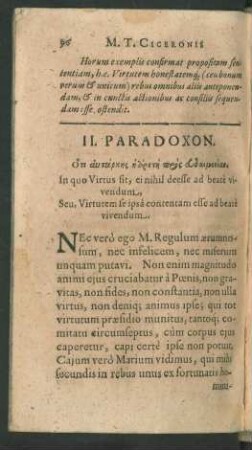 II. Paradoxon.