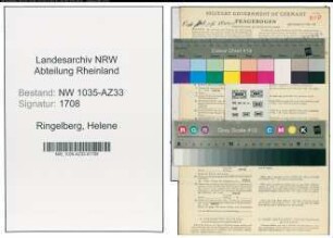 Entnazifizierung Helene Ringelberg , geb. 16.02.1905 ()