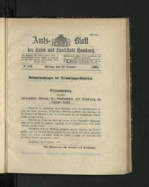 No. 152. 10. Oktober. 1902.