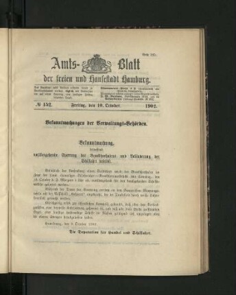 No. 152. 10. Oktober. 1902.