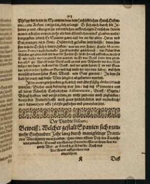 73-96, Der Vierdte Discurs