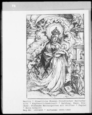 Stehende Muttergottes mit Stifter