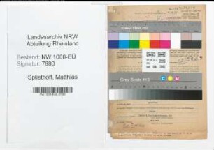 Entnazifizierung Matthias Spliethoff, geb. 23.07.1891 (Oberregierungsrat)