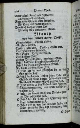Litaney von dem bittern Leiden Christi