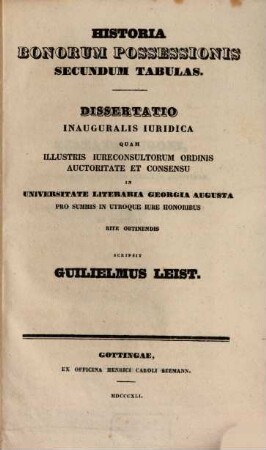 Historia bonorum possessionis secundum tabulas