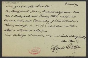 Brief an Ludwig Strecker und Ludwig Strecker (senior) an B. Schott's Söhne : 25.02.1913