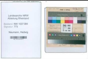 Entnazifizierung Hedwig Naumann , geb. 20.06.1898 (Gastwirtin)