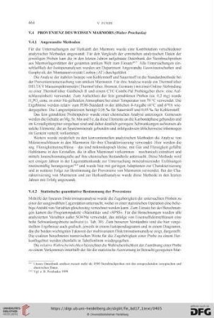 Provenienz des weißen Marmors