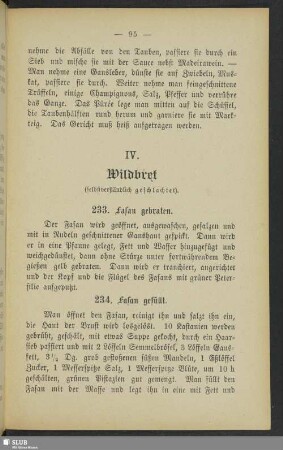 IV. Wildbret