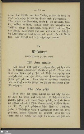 IV. Wildbret