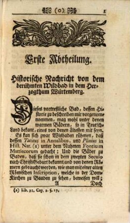 Beschreibung des Würtembergischen Wildbades