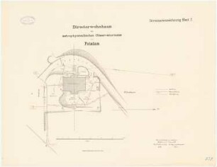 Astrophysikalisches Observatorium auf dem Telegrafenberg, Potsdam: Direktorenwohnhaus: Lageplan 1:300