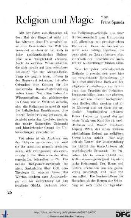 Religion und Magie