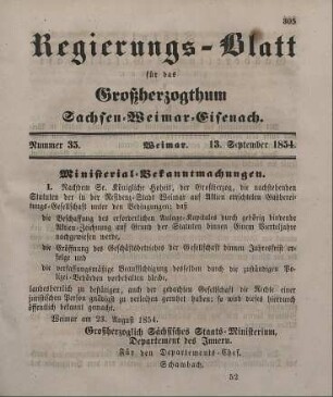 Nr. 35 : 13. September 1854